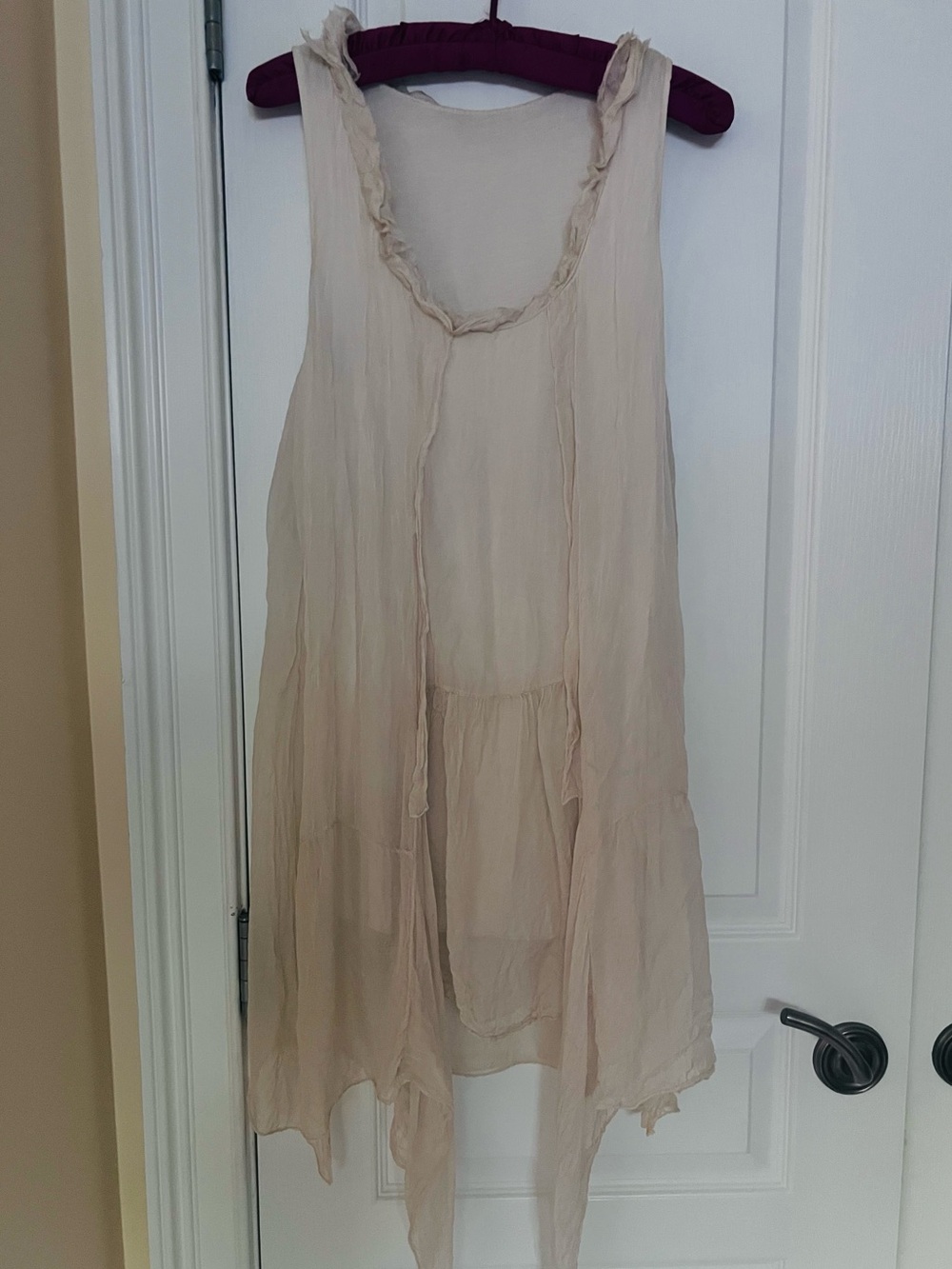 Vintage French silk tunic